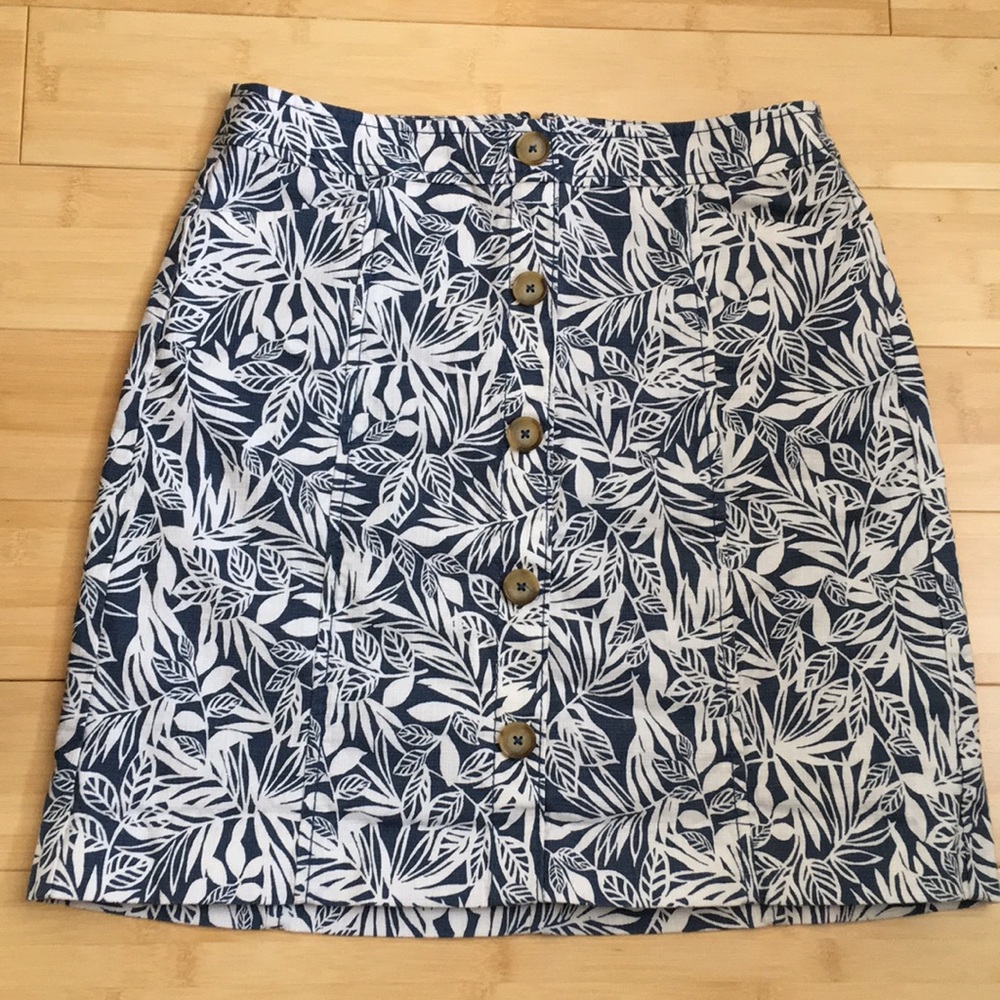 LOFT midnight blue summer skirt